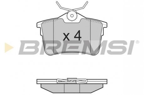 Тормозные колодки зад. berlingo/partner 08- BREMSI BP3386