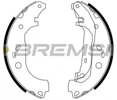 Тормозные колодки зад. ford focus ii 04-12 (lockheed) BREMSI GF0245