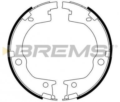 Колодки ручного гальма Hyundai Santa FE I,II 06-12/Kia Sorento 06- BREMSI GF0803