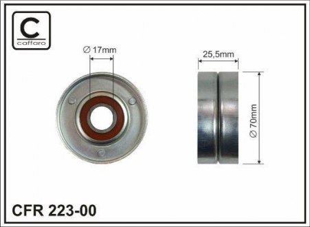 Ролик натяжного механизма генератора, 1.7CDTI CAFFARO 223-00