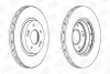 CHAMPION HYUNDAI Диск тормозной передний Santa Fe 01-, MITSUBISHI ASX 2.0 MIVEC 10- 562549CH