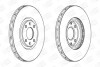 Диск гальмівний передній (кратно 2) Citroen C4 I (06-), DS 5 (11-15)/Peugeot 2008 II (Ud_, Us_, Uy_, Uk_) (19-) CHAMPION 562641CH (фото 1)