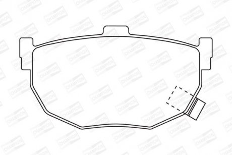 Колодки тормозные дисковые задние HYUNDAI COUPE I (RD) 96-02, COUPE II (GK) 01-1 CHAMPION 572127CH