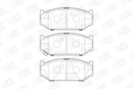 SUZUKI Тормозные колодки передн.Swift III 05- CHAMPION 573417CH (фото 1)