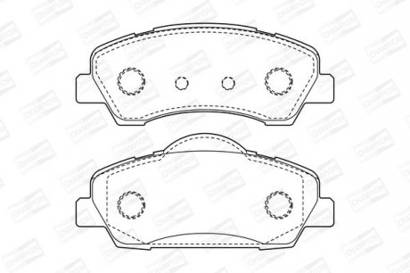 Колодки гальмівні дискові передні Citroen C4 (14-), C-ELYSEE (12-)/Peugeot 301 (12-) CHAMPION 573461CH