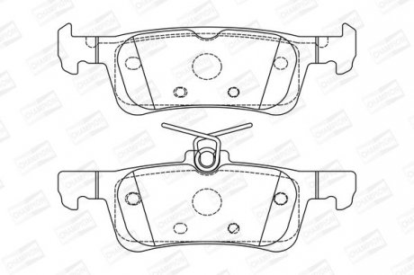 PEUGEOT Тормозные колодки задн.308 13- CHAMPION 573613CH