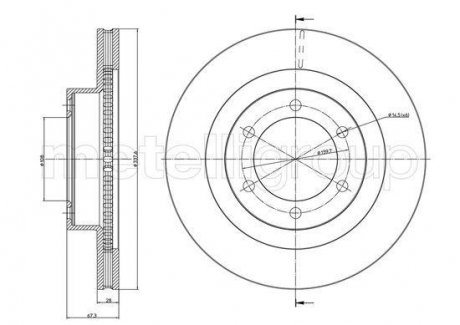 Тормозной диск перед. 4 Runner/Land Cruiser (01-10) CIFAM 800-968C