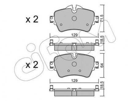 BMW колодки гальм передн. MINI Cooper 13- CIFAM 822-1013-0