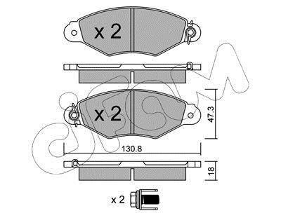 Гальмівні колодки перед. Kangoo 97-08 (Bosch) (з датчиком) CIFAM 822-253-0