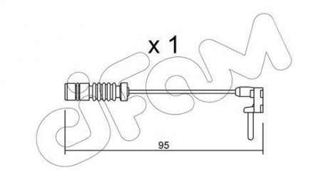 DB датчик гальмівних колодок W201, W202 CIFAM SU.011