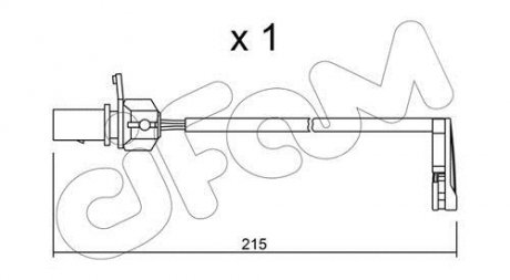 AUDI датчик гальм. колод. A6 12- CIFAM SU.291