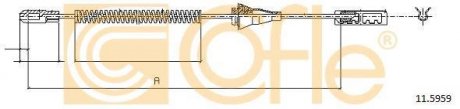 Трос ручного гальма зад. Astra G 98- (барабан) (182) COFLE 11.5959