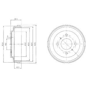 Гальмівний барабан Delphi BF481 (фото 1)