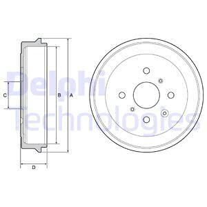 Гальмівний барабан Delphi BF506