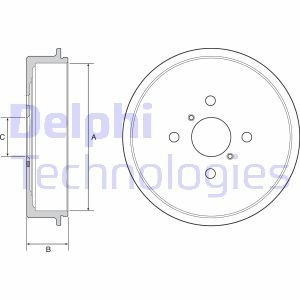 Тормозной барабан Delphi BF552