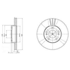 Тормозной диск Delphi BG2682