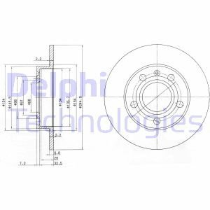 Тормозной диск Delphi BG2753C