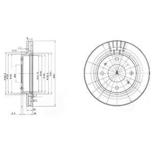 Гальмівний диск Delphi BG3750 (фото 1)