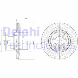 Гальмівний диск Delphi BG3835C