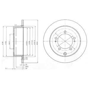 Гальмівний диск Delphi BG4037