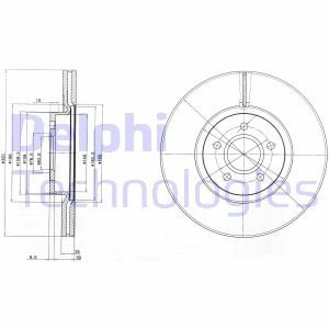 Гальмівний диск Delphi BG4056C