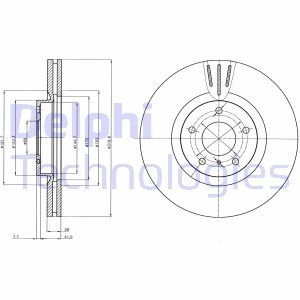 Тормозной диск Delphi BG4107