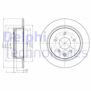 Тормозной диск Delphi BG4108C