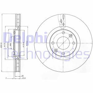 Гальмівний диск Delphi BG4166