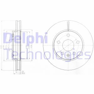 Гальмівний диск Delphi BG4187-C