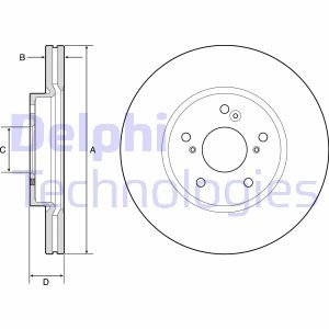 Тормозной диск Delphi BG4785C