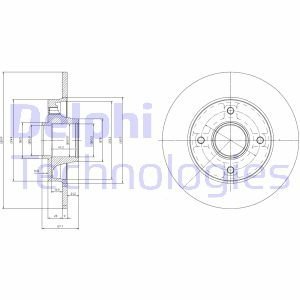 Тормозной диск с подшипником Delphi BG9022RSC