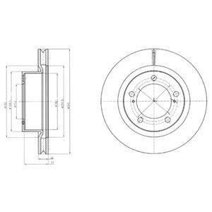 Гальмівний диск Delphi BG9067