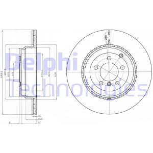 Тормозной диск Delphi BG9080C (фото 1)