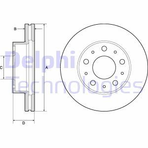 Гальмівний диск Delphi BG9180C