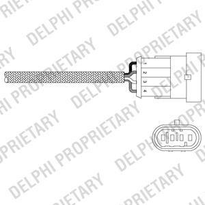 Лямбда-зонд ALPHAROMEO/FIAT/LANCIA 147/146/Spider/Doblo/Panda/Stilo/Lybra "1,6-2,0L "00>> Delphi ES2034412B1 (фото 1)