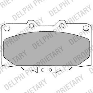 Гальмівні дискові колодки SUBARU Impreza "F" 00-07 - знято з виробництва. Delphi LP2044