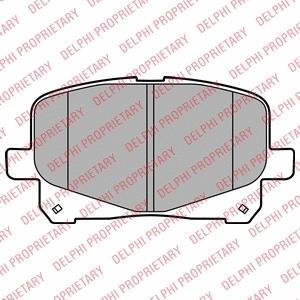 Тормозные колодки дисковые TOYOTA Previa "F "00-03 Delphi LP2129