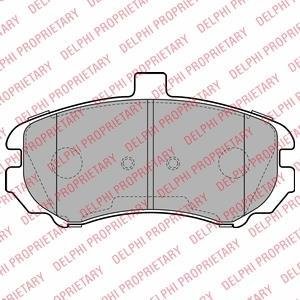 Тормозные колодки дисковые HYUNDAI Elantra "F "03-05 Delphi LP2150