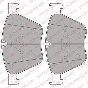 Тормозные колодки дисковые BMW 5(F07)/X6(E71) "F "09>> Delphi LP2210