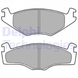 Тормозные колодки дисковые SEAT/VW Cordoba/Ibiza/Golf/Jetta/Passat "F "83-02 Delphi LP420