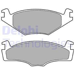 Тормозные колодки дисковые SEAT/VW Cordoba/Ibiza/Toledo/Caddy/Golf "F "82-97 Delphi LP421