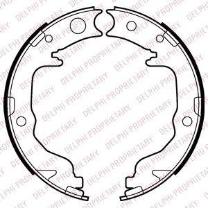 Гальмівні колодки, барабанні Delphi LS2026