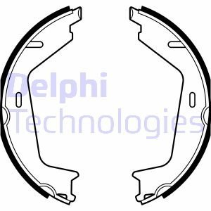 Тормозные колодки, барабанные Delphi LS2144