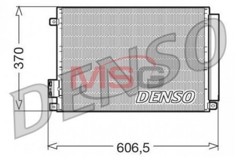 Конденсатор кондиционера FIAT/FORD 500/Ka "09,1,4 "07>> DENSO DCN09045