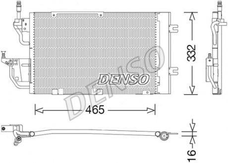 Радіатор кондиціонера DENSO DCN20037