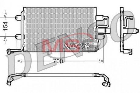 Конденсатор кондиционера VAG A3/TT/Octavia/Superb/Bora/Caddy/Golf/Jetta/Passat "1,2-3,6 "93-15 DENSO DCN32017