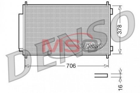 Конденсер кондиціонера DENSO DCN40002 (фото 1)