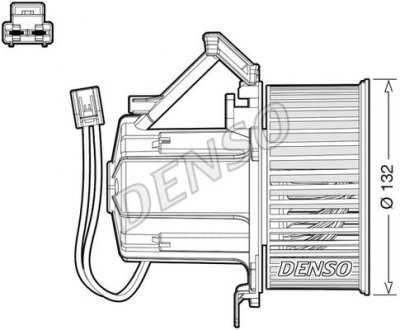 Вентилятор салона AUDI / PORSCHE A4 / Macan 2007 - 2015 DENSO DEA02008