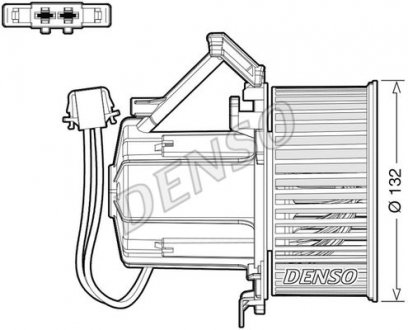 Вентилятор салона DENSO DEA02009