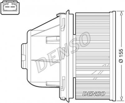 Вентилятор салона FORD Galaxy / S-Max / Kuga 2006 - 2015 DENSO DEA10053